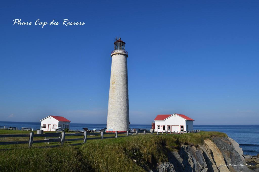 Les Cabines Sur Mer Cap-des-Rosiers Екстер'єр фото